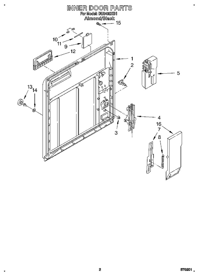 Diagram for DU9400XB1