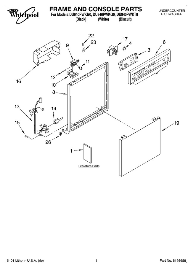 Diagram for DU940PWKQ0