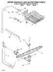 Diagram for 05 - Upper Dishrack & Water Feed