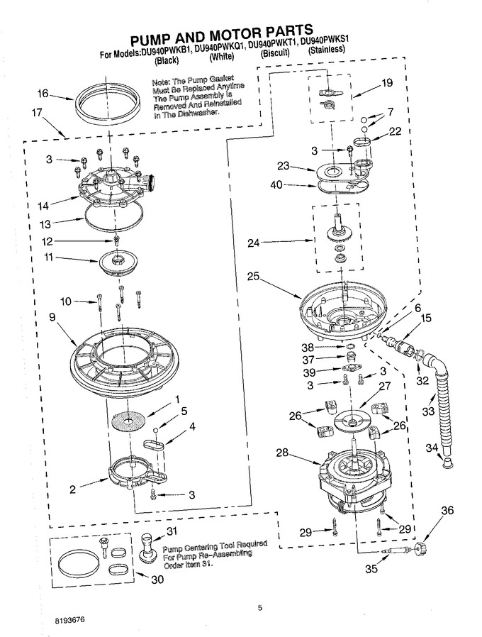 Diagram for DU940PWKQ1