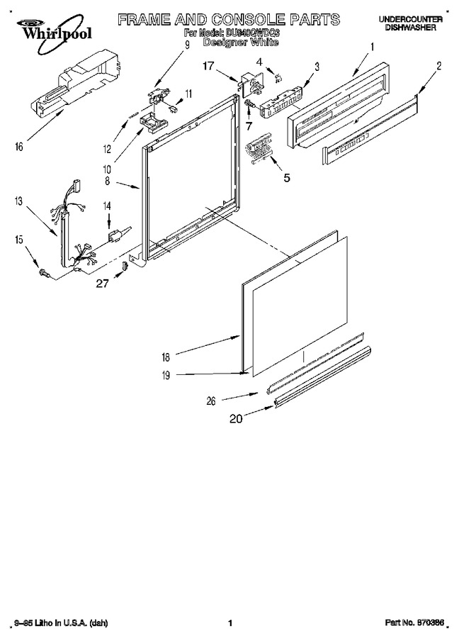 Diagram for DU940QWDQ3