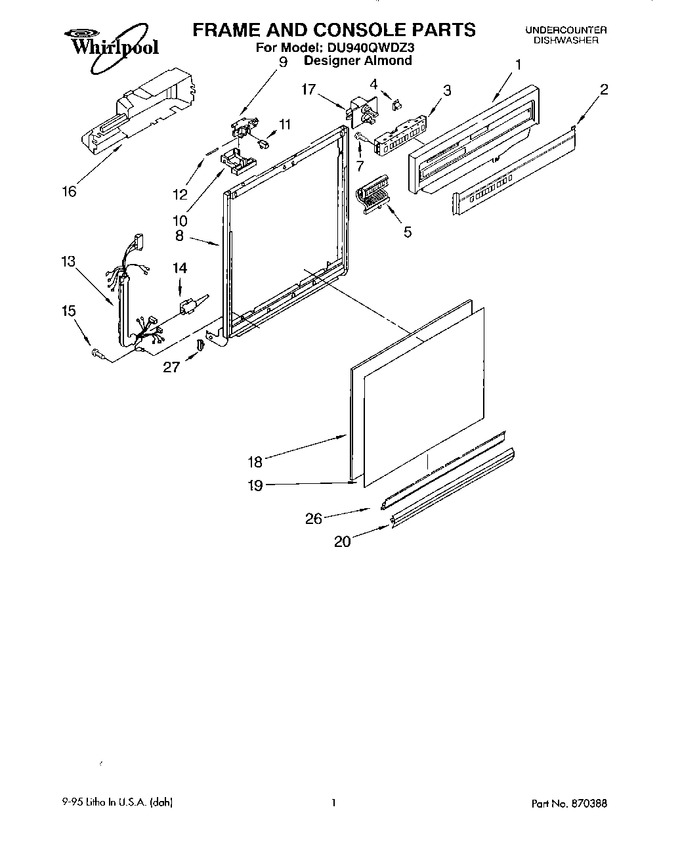 Diagram for DU940QWDZ3