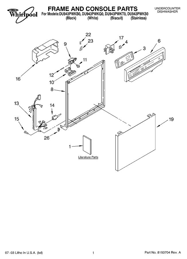 Diagram for DU943PWKB0