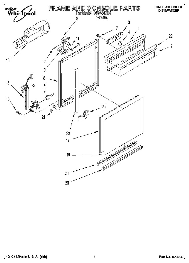 Diagram for DU9450XB1