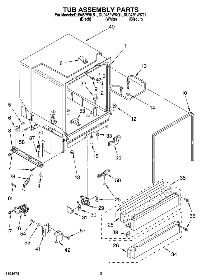 Diagram for DU945PWKB1