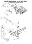 Diagram for 05 - Upper Dishrack And Water Feed