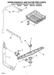 Diagram for 05 - Upper Dishrack And Water Feed Parts