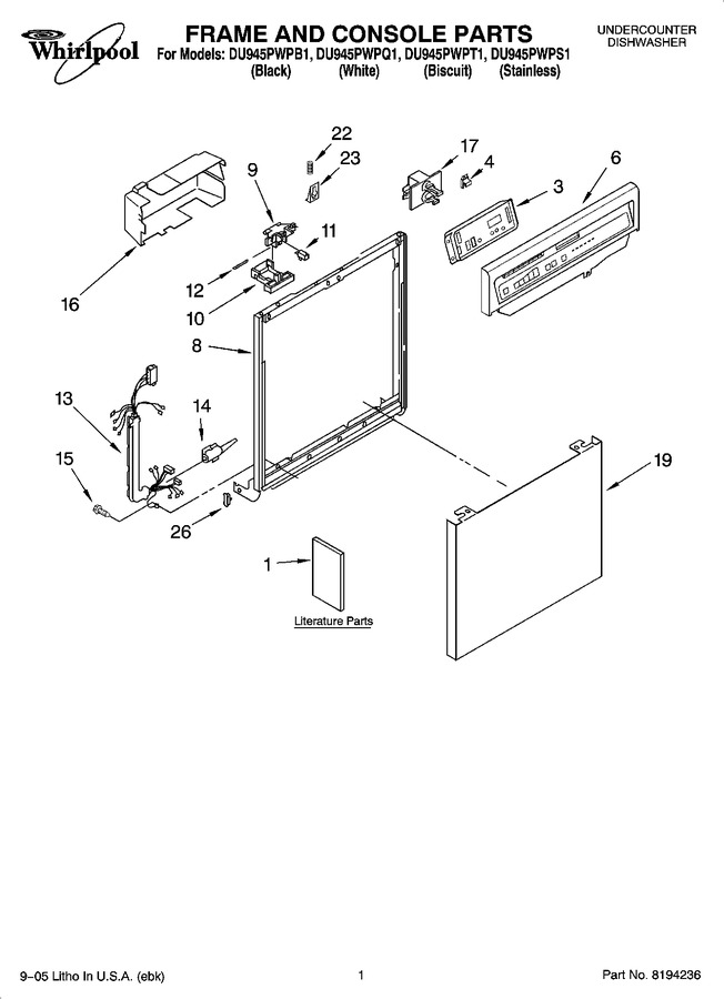 Diagram for DU945PWPB1