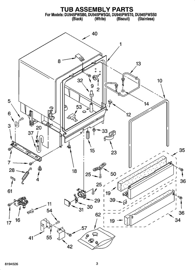 Diagram for DU945PWST0