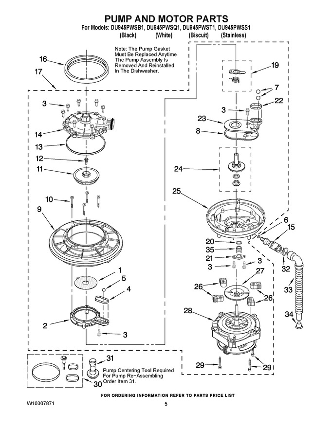 Diagram for DU945PWSQ1