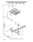 Diagram for 05 - Upper Dishrack And Water Feed Parts