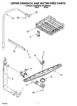 Diagram for 05 - Upper Dishrack And Water Feed Parts