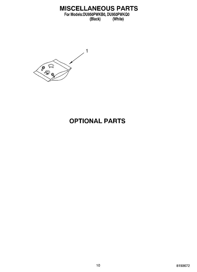 Diagram for DU950PWKQ0