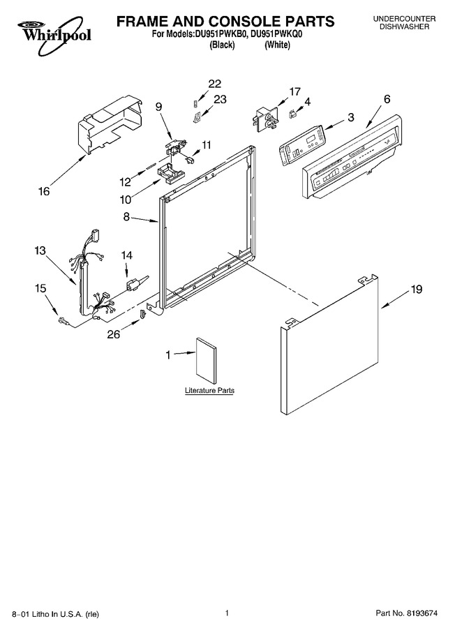 Diagram for DU951PWKQ0