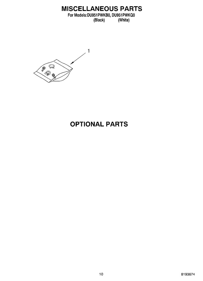 Diagram for DU951PWKB0