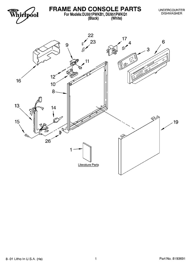 Diagram for DU951PWKQ1