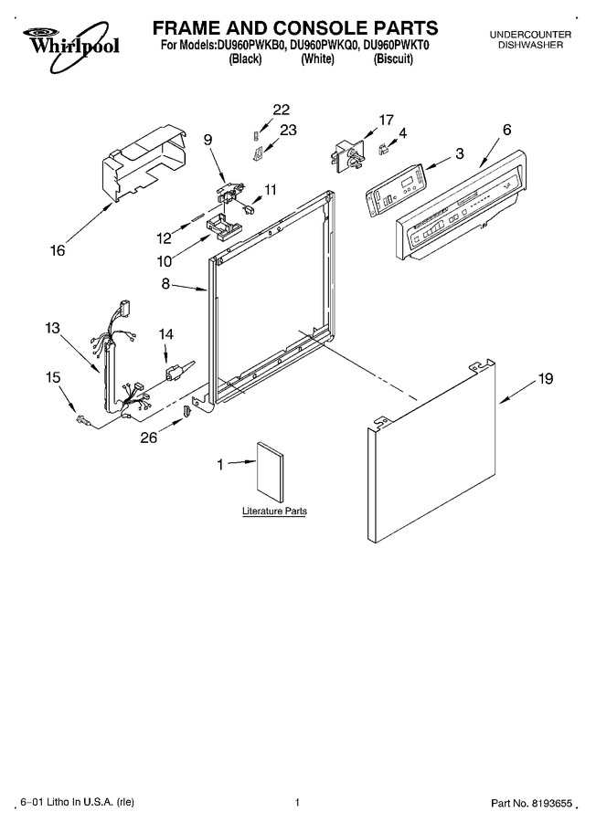 Diagram for DU960PWKB0