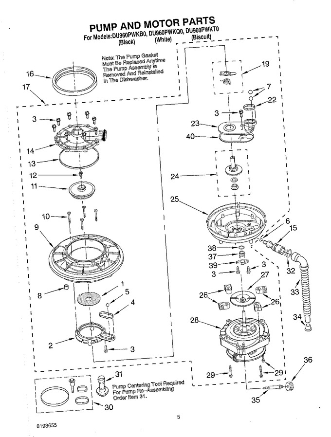 Diagram for DU960PWKB0