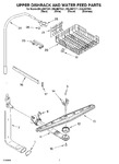 Diagram for 05 - Upper Dishrack And Water Feed Parts