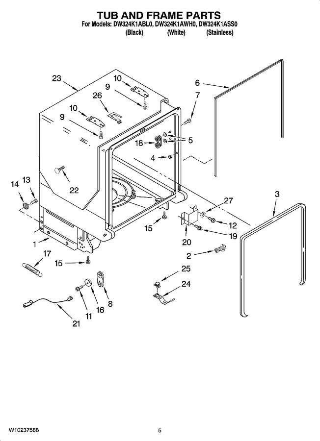 Diagram for DW324K1AWH0