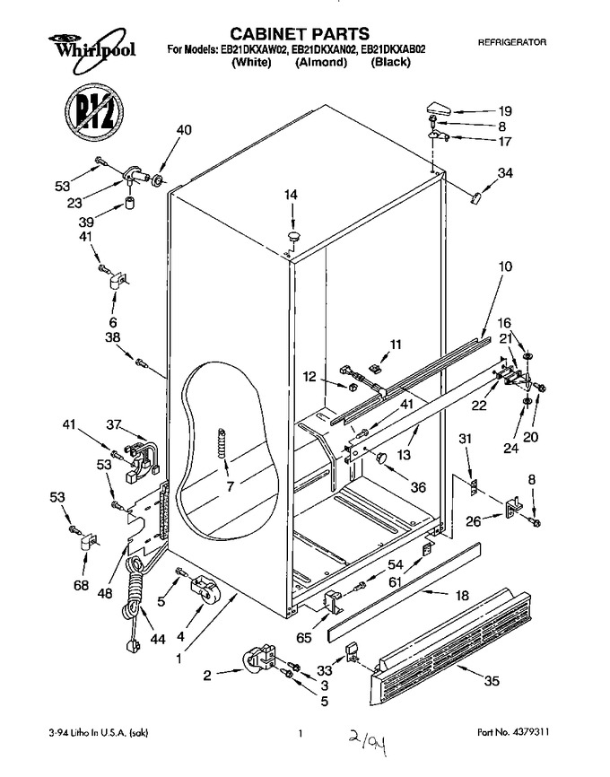 Diagram for EB21DKXAW02