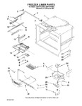 Diagram for 02 - Freezer Liner Parts