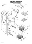 Diagram for 04 - Freezer Liner Parts