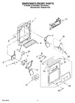 Diagram for 08 - Dispenser Front Parts