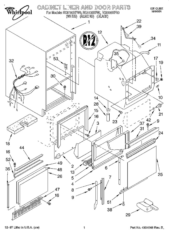 Diagram for EC5100XFW0