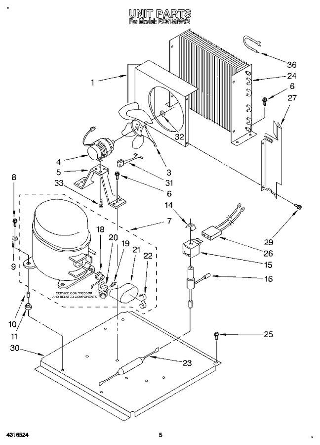 Diagram for EC5150WV2