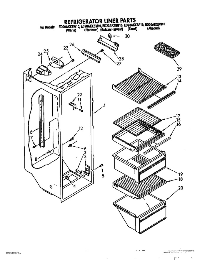 Diagram for ED20AKXSW10