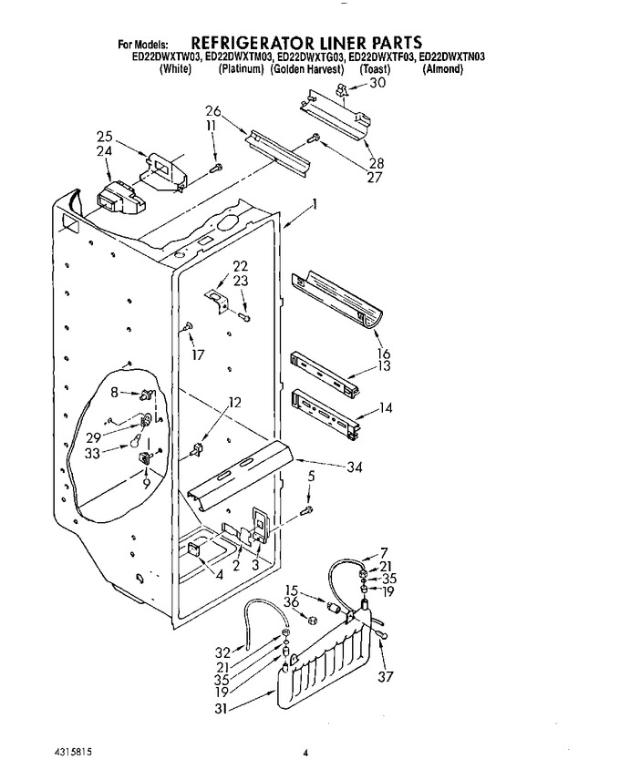 Diagram for ED22DWXTG03