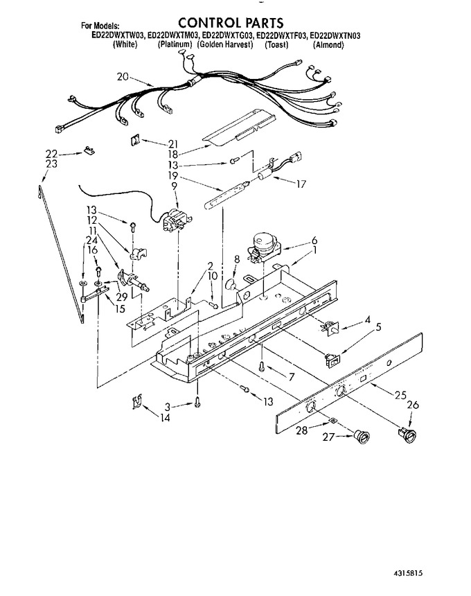 Diagram for ED22DWXTG03