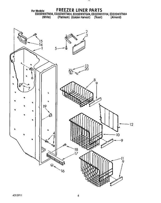 Diagram for ED22DWXTW04