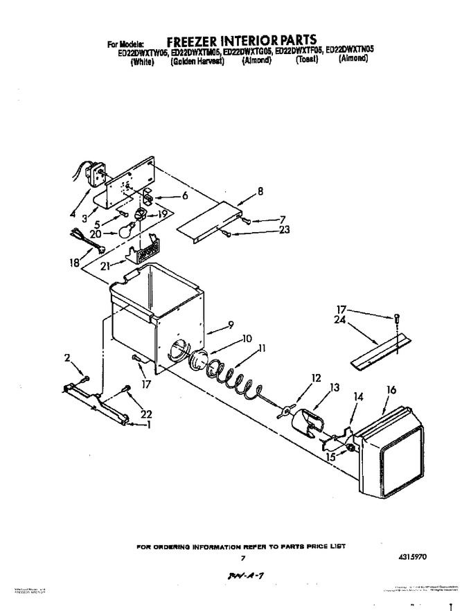 Diagram for ED22DWXTG05