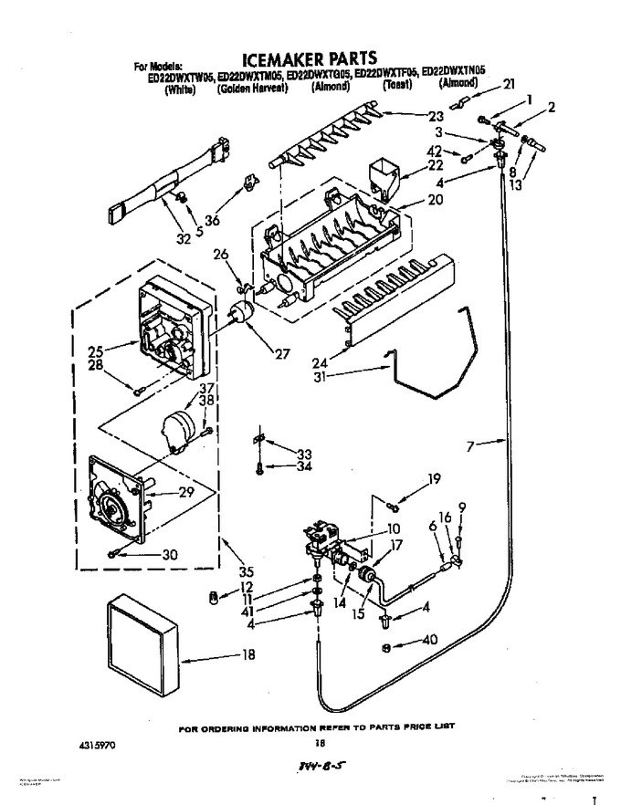 Diagram for ED22DWXTG05