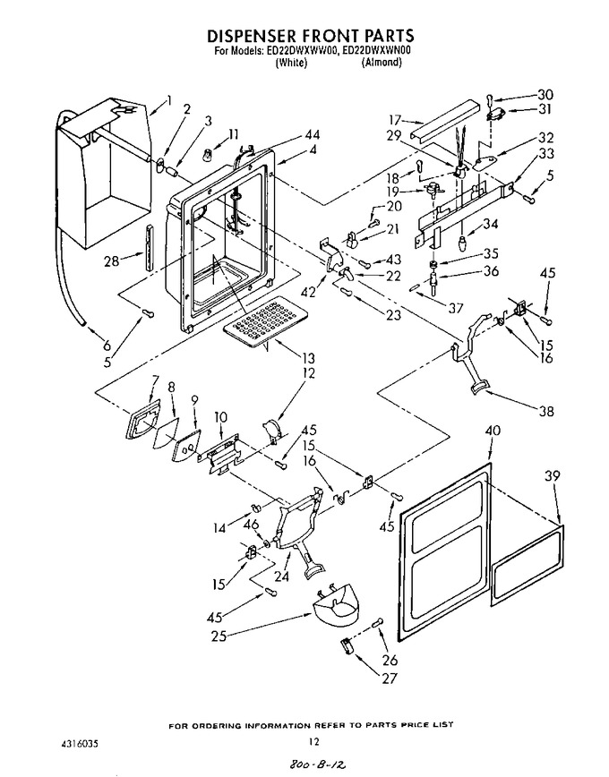 Diagram for ED22DWXWW00