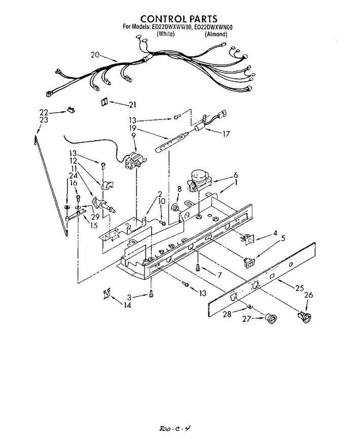 Diagram for ED22DWXWW00