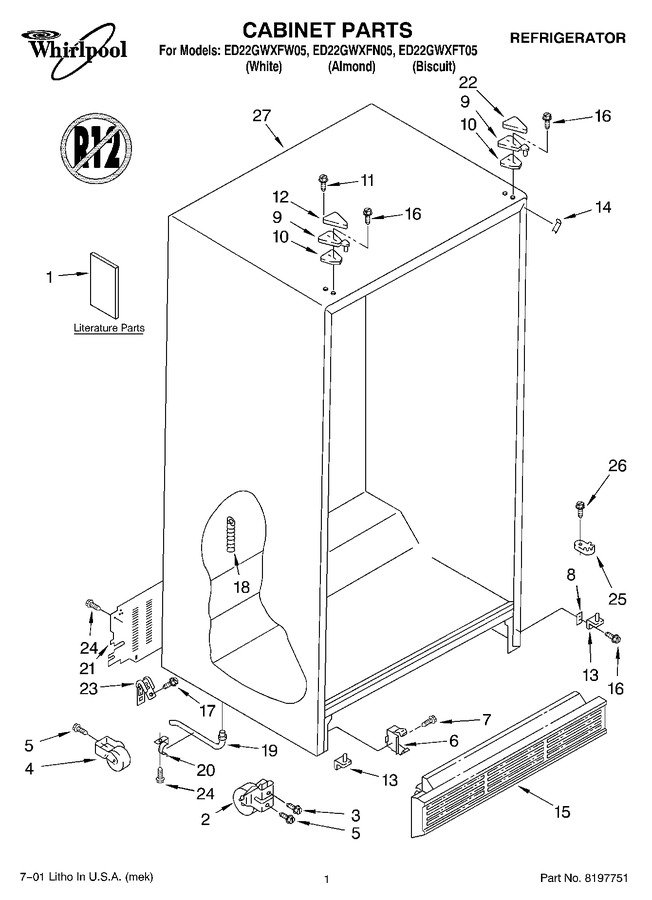 Diagram for ED22GWXFW05