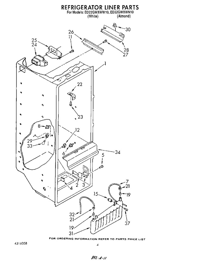 Diagram for ED22GWXWW10