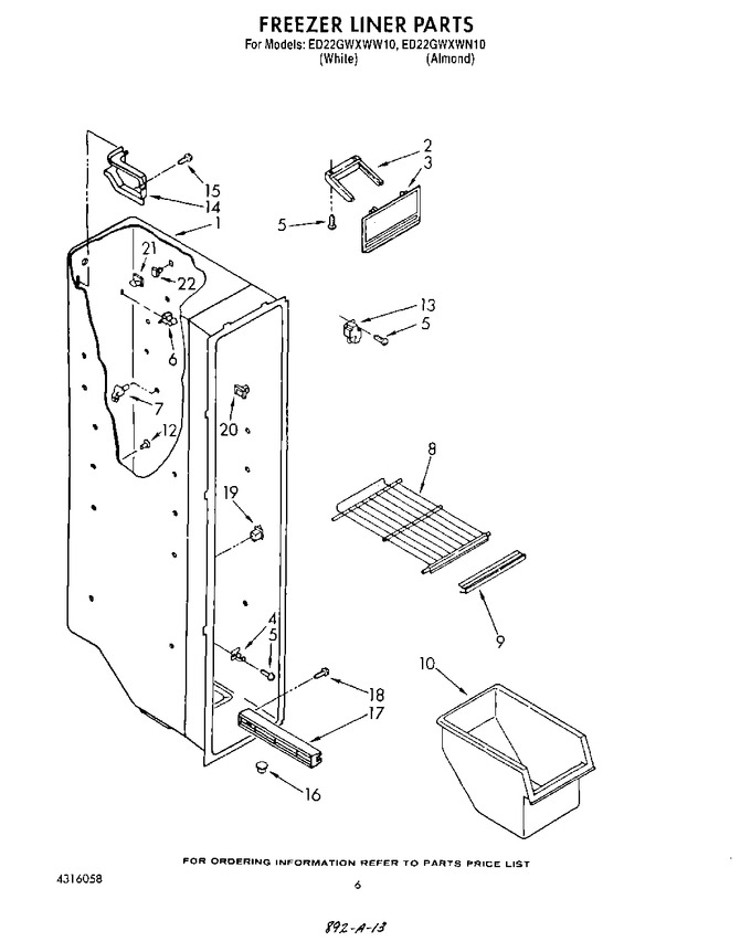 Diagram for ED22GWXWW10