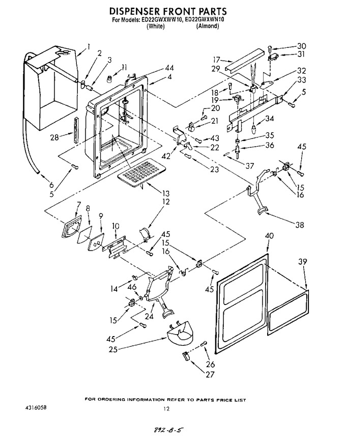 Diagram for ED22GWXWW10