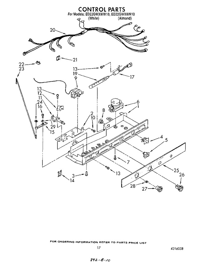 Diagram for ED22GWXWW10