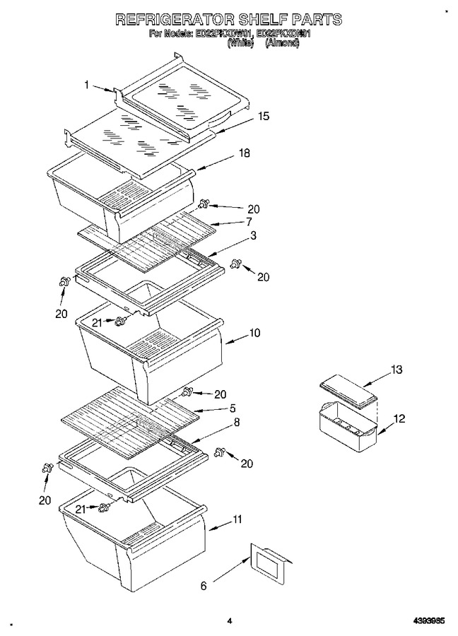 Diagram for ED22PKXDW01