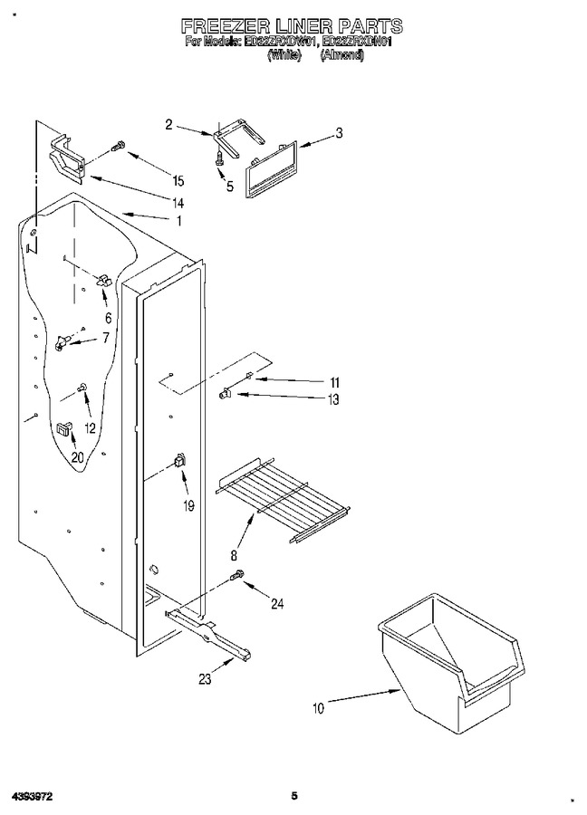 Diagram for ED22ZRXDW01