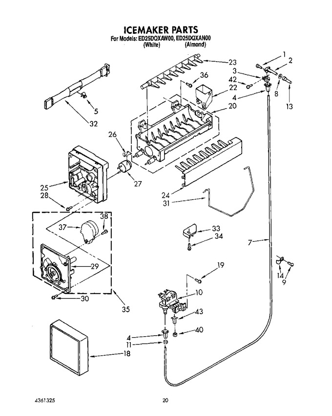 Diagram for ED25DQXAW00