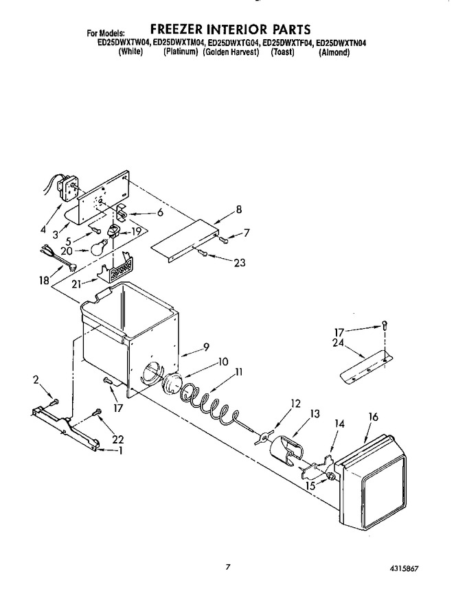 Diagram for ED25DWXTW04