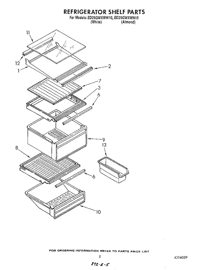 Diagram for ED25GWXWW10