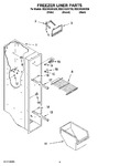 Diagram for 04 - Freezer Liner Parts