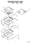 Diagram for 03 - Refrigerator Shelf Parts